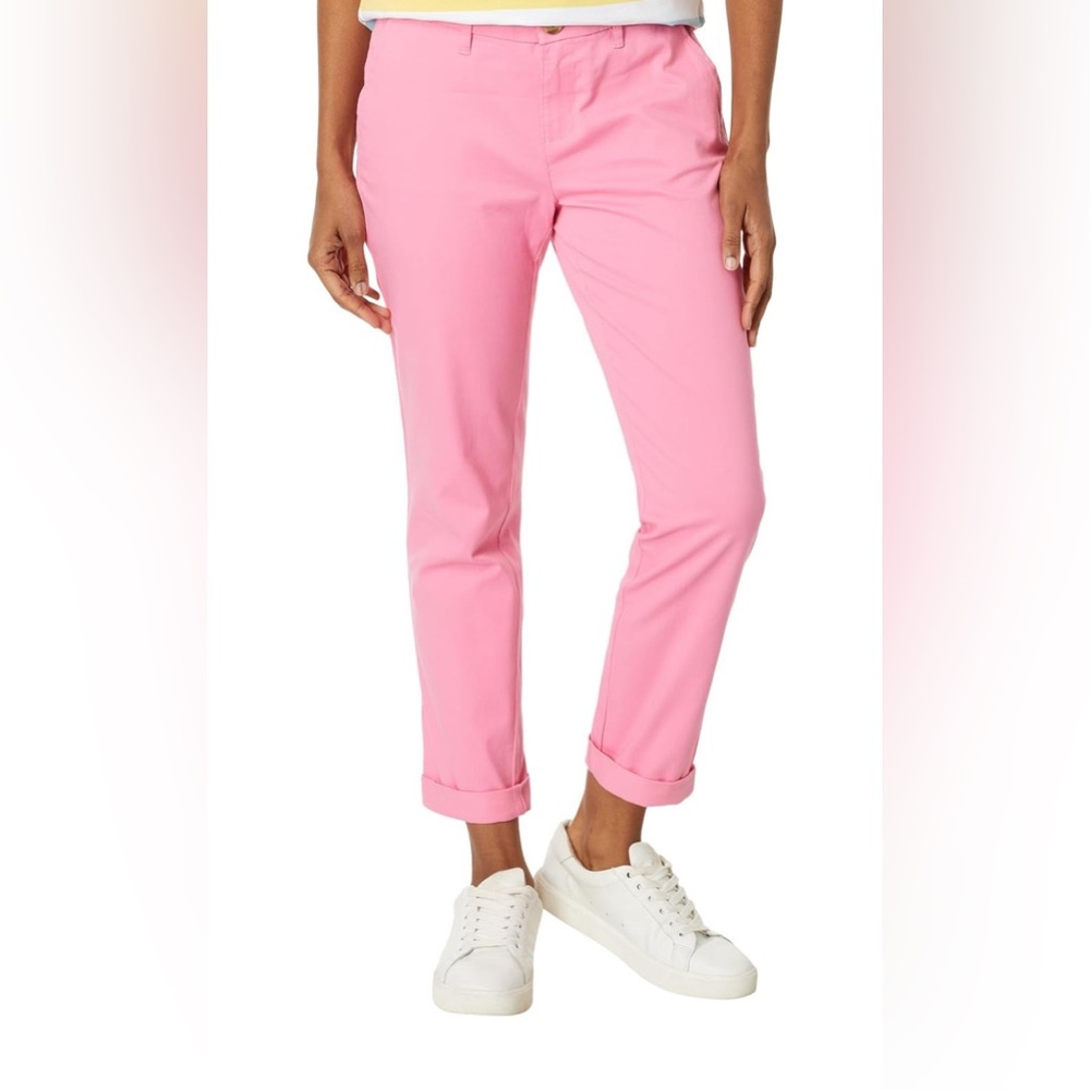 Tommy Hilfiger Women’s Hampton Chino Pants Peony Size 8